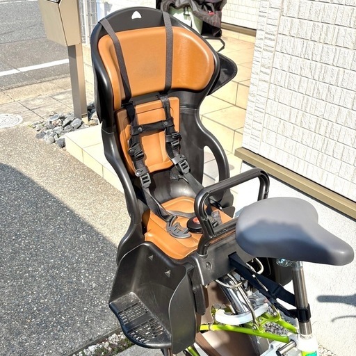 【お譲り先決まりました】自転車用チャイルドシート&レインカバー