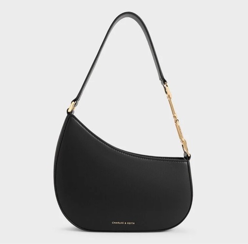CHARLES \u0026 KEITH ブラック ショルダーバッグ
