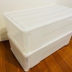 【ニトリ】中深型押入れ用衣装ケース2個セットの画像