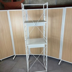 【美品】ニトリ　家電ラック　棚　ラック　白　オシャレ　の画像