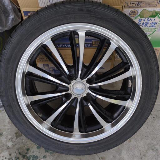 タイヤ付きアルミ4本セット