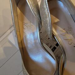 グリッターパンプス 24.0cmの画像