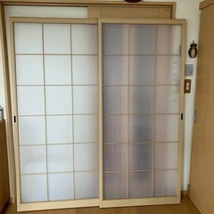 お話し中　アルミ製障子戸 