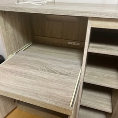キッチンカウンター ミドルタイプ スライド収納付き コンセント付き Lowya キッチンカウンター ミドルタイプ スライド収納付き コンセント