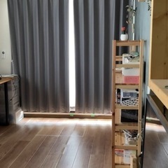 遮光1級・遮熱・遮音 カーテン(ニトリのディナ グレー 100X178X2)の画像