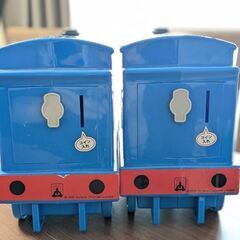 値下げトーマス貯金箱の画像