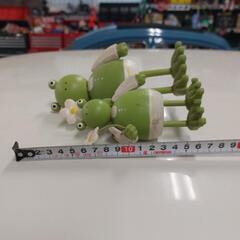 🔶木製カエル🐸親子人形の画像