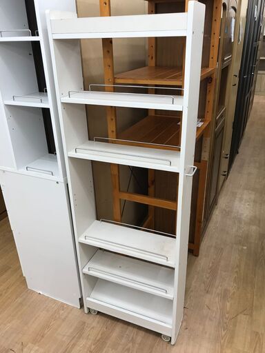 ★ジモティ割あり★  キャビネット 白 H80×W40×D40 クリーニング済み KJ8611
