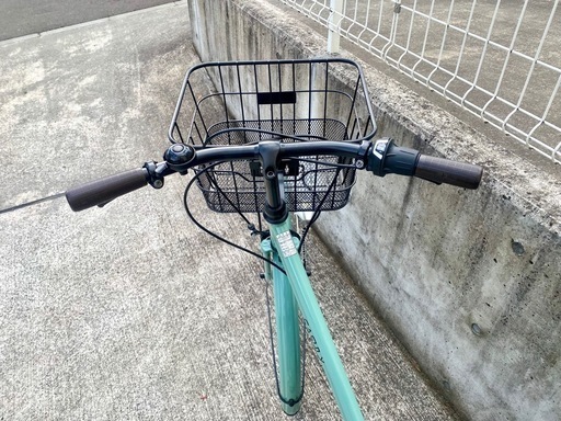 あさひ 10月購入 27インチ 6段変速 シティサイクル グリーン 中古 自転車 買取 学生 CASULY