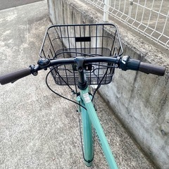 あさひ 10月購入 27インチ 6段変速 シティサイクル グリーン 中古 自転車 買取 学生 CASULYの画像