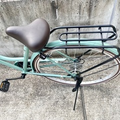 あさひ 10月購入 27インチ 6段変速 シティサイクル グリーン 中古 自転車 買取 学生 CASULYの画像