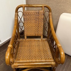 籐家具　カウチの画像