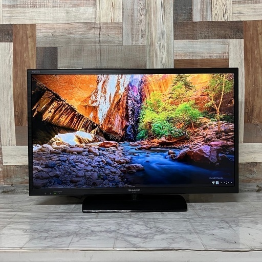 即日受渡❣️シャープ32型液晶テレビ外付けHDD録画対応スリムデザイン11500円