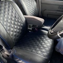 現場仕様の軽バスの画像