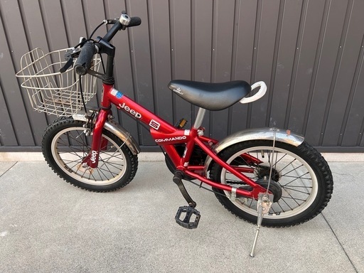 JEEP 子供用自転車 16インチ赤 補助輪付