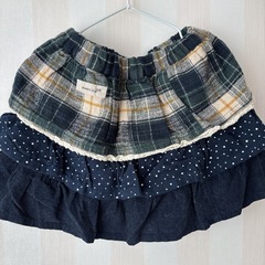 👧120cmキムラタン*ビケットクラブのスカート&ズボン2点set!!中古美品の画像