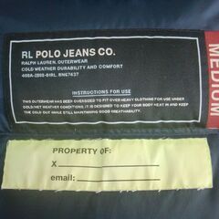 ポロジーンズラルフローレン ダウンジャケット レッド サイズ：M(レディス）POLO JEANS CO． RALPH LAUREN/の画像