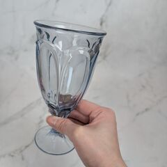 グラス　パフェグラス　ワイングラス　ノリタケ　ブルーゴブレット　１個売りの画像