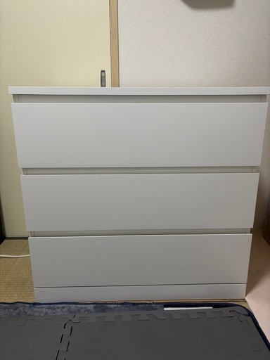 IKEAの3段チェスト