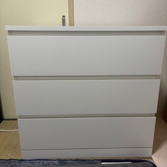 IKEAの3段チェスト