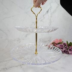 アフタヌーンティースタンド　ケーキスタンド　フルーツバスケット　アフタヌーンティー　1個売り　ティーパーティー　誕生会の画像