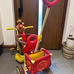 【お譲り先決定しました】アンパンマン 三輪車　わくわくアンパンマンごうピースの画像