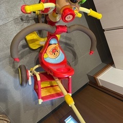 【お譲り先決定しました】アンパンマン 三輪車　わくわくアンパンマンごうピースの画像