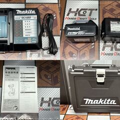 値下げしました！【中古】マキタ Makita TD173DGXFY 充電式インパクトドライバ 18V バッテリ×2・充電器付きの画像