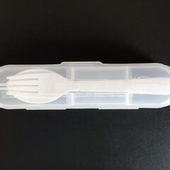 未使用 箸・スプーン・フォークのセット ケース付の画像