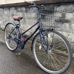 【26インチ自転車】6段変速　チェーン、鍵新品❗️スペアキーあり　若林自転車　浜大津店　SALE中❗️の画像