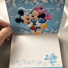 ミッキーミニー　メモ用紙 2種類の画像