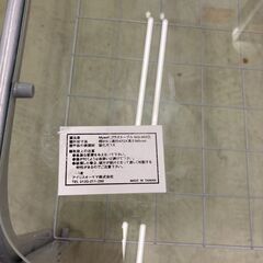 【リサイクルショップ ピカソ 小松原】✨🪑【アイリスオーヤマ ガラステーブル シルバー SIG-603】🪑✨★1267★の画像