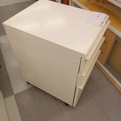 ★ジモティ割あり★  デスクワゴン ホワイト H64.5×D53×W39 クリーニング済み TC2818の画像