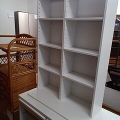 ★ジモティ割あり★  本棚 ホワイト H88×D31×W62 ク...