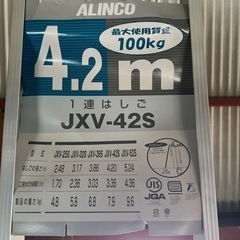 ALINCO1連ハシゴJXV-425Gの画像