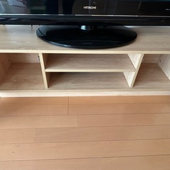 日立プラズマテレビ【HDD内蔵】とテレビ台の画像