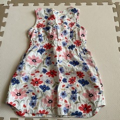 OLD NAVY フラワープリント ノースリーブワンピース 4Tの画像