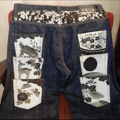 希少　和柄デニム　美品