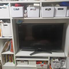 受取3/18~シャープ　テレビ　32インチ　テレビの転倒防止フレーム付き