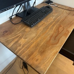 天板DIY 木目が綺麗な作業デスクの画像