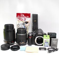 ⭐️ダブルレンズセット⭐️Nikon D3000⭐️初心者おすすめモデル⭐️コンパクト⭐️の画像