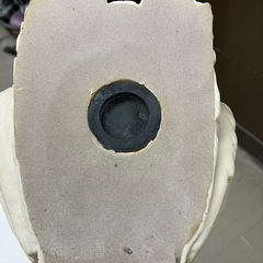 ☆値下げ☆A2503-173 ふくろう貯金箱 白 汚れ有りの画像