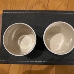 有田焼　美山　湯呑み　ペアセット　アンティーク　金色　紺　金彩　昭和レトロの画像
