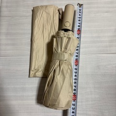 折りたたみ傘 男女兼用 ベージュの画像
