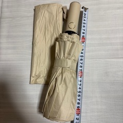 折りたたみ傘 男女兼用 ベージュの画像