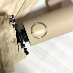 折りたたみ傘 男女兼用 ベージュの画像