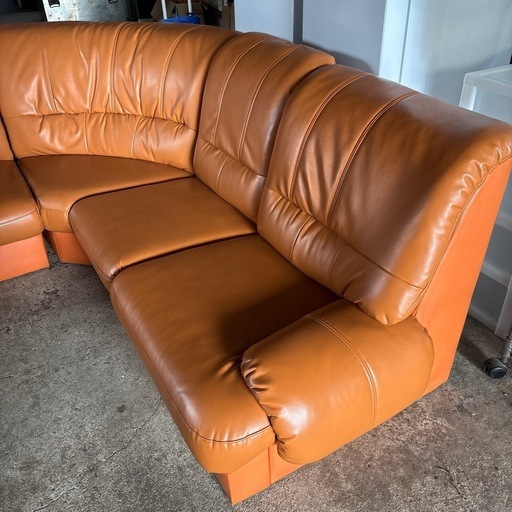 コーナーソファー5点セット　レザー