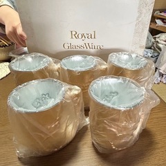ロイヤルグラスウェア5個セットの画像