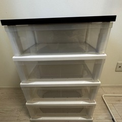収納ケース&ハンガー掛け　2点セット