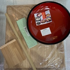 商談中　
蕎麦打ち道具セット➕こね鉢の画像